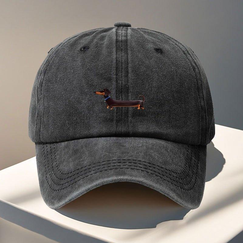 Print Dachshund Fun Baseball Cap Adjustable Outdoor Daily Visor Unisex Cute Gift for Family and Friends on Holidays