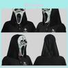 Angstaanjagende Schreeuw Gebarsten Masker Halloween Kostuum Horror Feest Gezichtsbedekking Accessoire