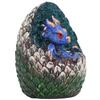 Dragon Egg Resin Material Interesting Decorative Cute Vivid Garden Animal Figurines for Living RoomBlue Dragon