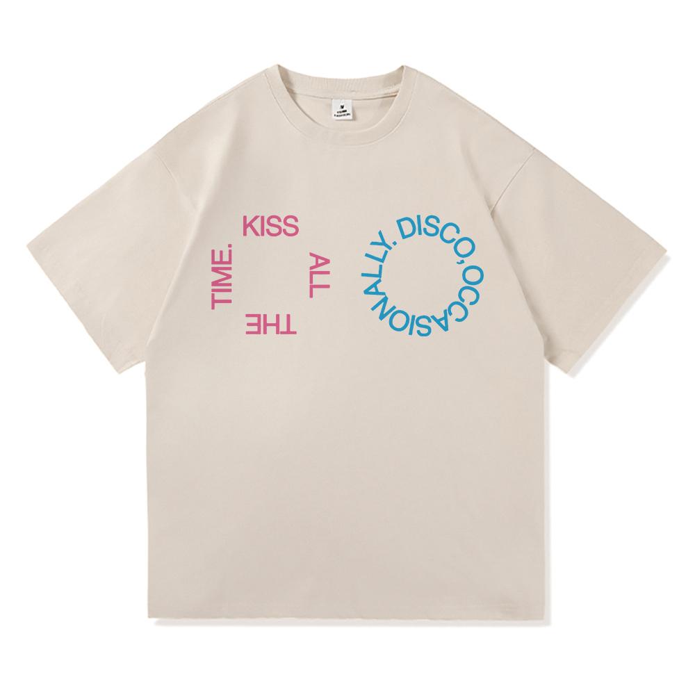 2026 Nowy Album Kiss All The Time Disco Okazjonalny T Shirt MężczyźniKobiety Odzież Harajuku Wysokiej Jakości Góry Bawełniane Koszulki Vintage