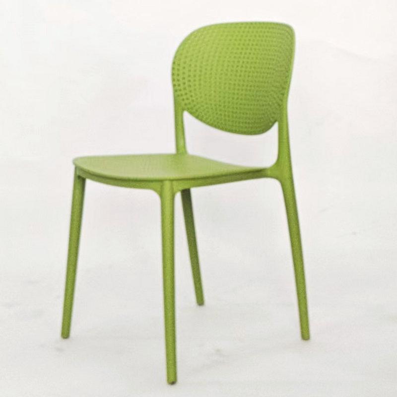 Simplistic Backrest Plastic Dining Chair for Restaurants, Cafes, Meeting Rooms, and Leisure Areas