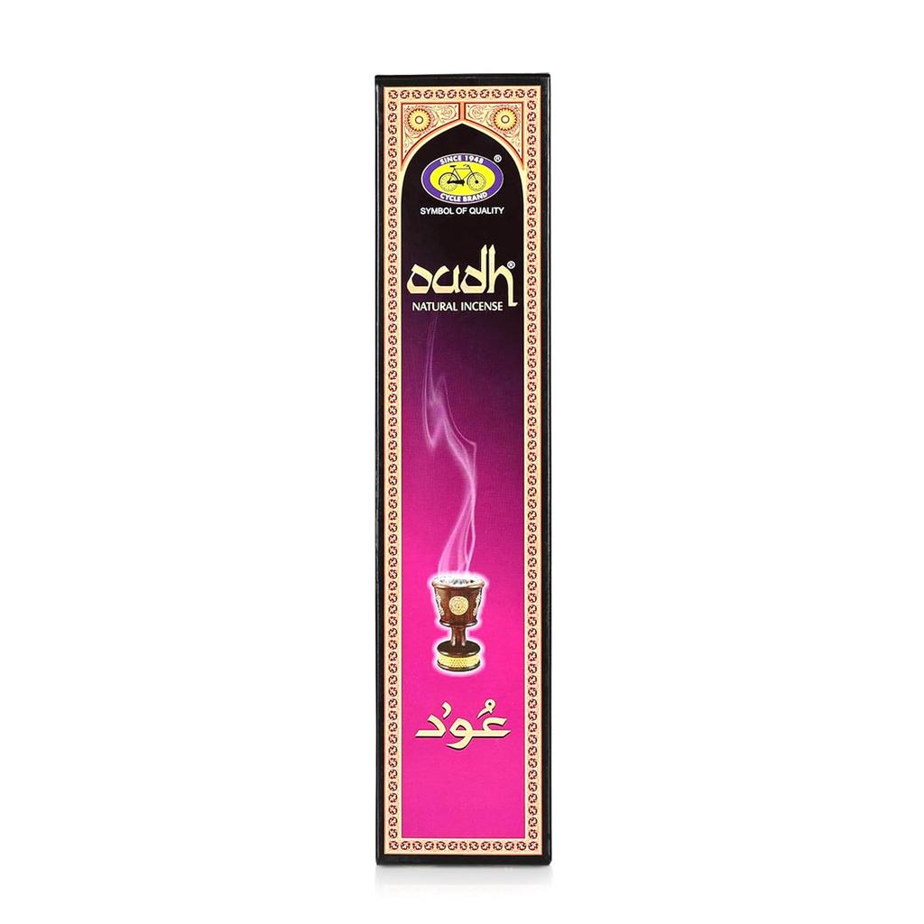 Cycle Pure Oudh Natural Incense Sticks Pack of 6 (14 Sticks Per Pack) Long Lasting Masala Bathi for Divine Prayer and Meditation