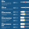 19pcs Nail Drill Bits Sets, 3/32 Inch Diamond Cuticle Electric Nail File and Ceramic Acrylic Gel Nail Bit Kit, Acrylic