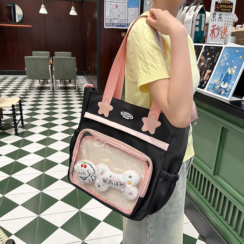 Large Capacity Student Class Bag Women's Shoulder Crossbody Bag