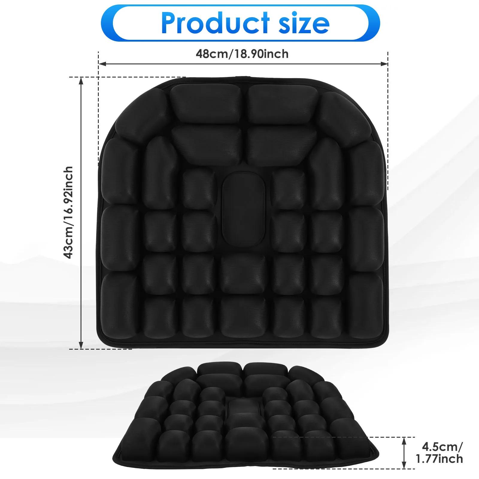 

Inflatable Seat Cushion 3D Air Bags Travel Cushion Lightweight Breathable Anti Pressure Ulcer Cushion for Car Office Chair Home 1Pc