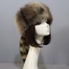 Women S Winter Ethnic Style Faux Fur Flat Top Hat With Ear Flap Tail