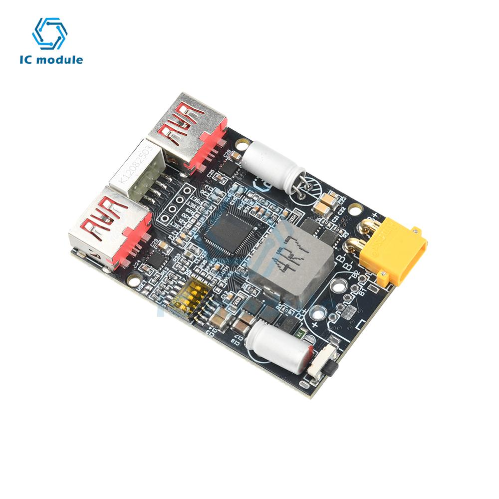 2-7S 100W Lademodul Dual-USB & Typ-C Schnellladung Mobile Power Motherboard Unterstützung Lithium-Akku Lithium-Eisenphosphat