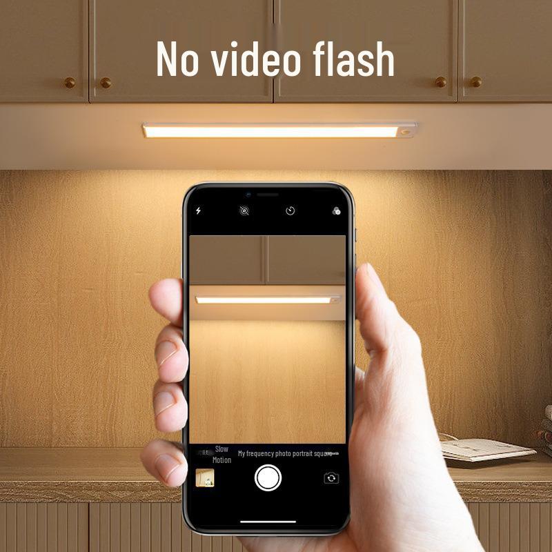 Ultra-Thin LED Motion Sensor Night Light for Dorms, Kitchens, Wardrobes—Self-Adhesive, Eye-Friendly, Perfect for Nighttime and Breastfeeding.