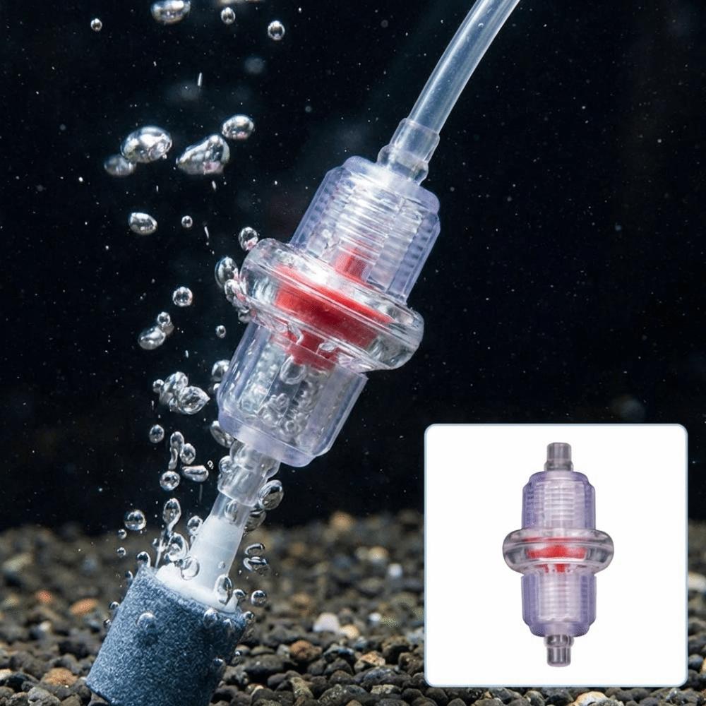 6PCS Anti-fall-off Fish Tanks Air Pumps Controls Valves Professional Waterproof Oxygenation Pump Check Valve Plastic