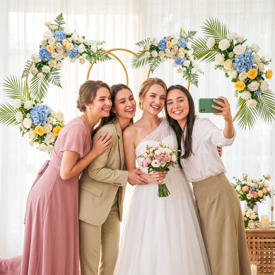 Metal Arch Backdrop Stand 3 Pcs 5.7 Ft Heart Stand Gold Shape Wedding Photo Balloon Frame with Base for Proposal Ceremony Valentine's Day Engagement