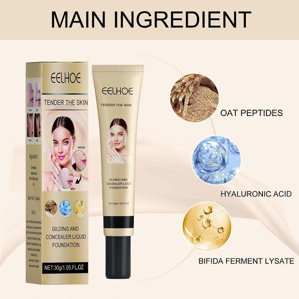 Concealer Foundation Brightens Skin Tone Nude Concealer Natural Makeup Moisturizing Concealer Pores Concealer Foundation