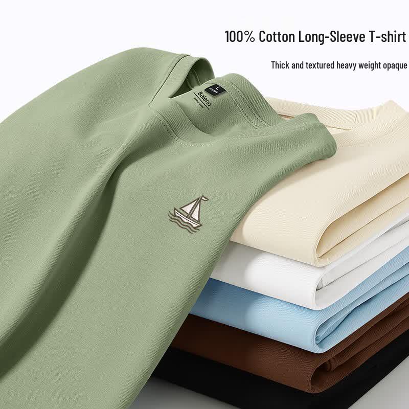 Baleno Men's Pure Cotton Long Sleeve T-Shirt