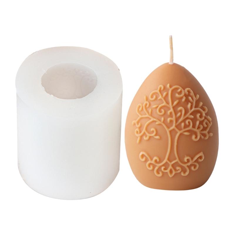 Elegant Pattern Cylinder Silicone Mold Candle Molds Silicone Soap Moulds Hand-Making Supplies for Hand-Making Candle