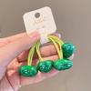Kinder Süße Herz Perlen Haargummis Bonbonfarbene Mattierte Scrunchies Für Baby Mädchen Kaugummi Zopfhalter Haarbänder Accessoires