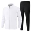 Men's Cotton Winter Sports Suit: Jacket & Trousers Two-Piece Casual Set