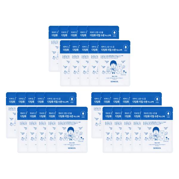 

SIDMOOL Полисахаридная Реально Увлажняющая Успокаивающая Маска-Пакет 22 г (3 Варианта) #22g x 30 sheets