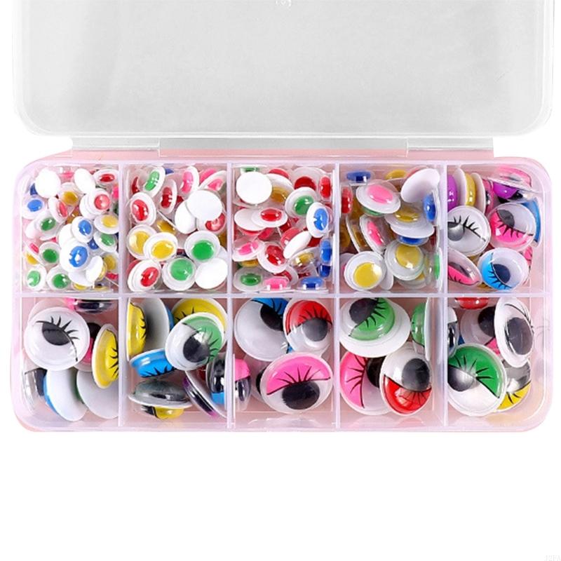 Wiggle Googly Eyes 260/350/750/1380Pcs Adhesive Googly Eyes Craft Eyes