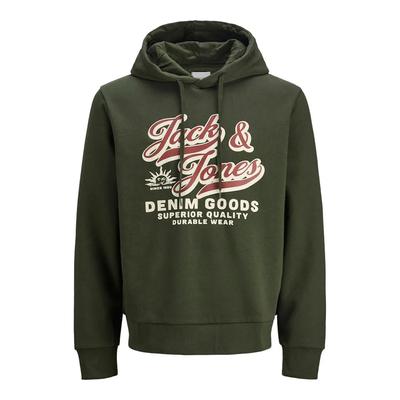 Jack & Jones Logo 2 Renkli Kapüşonlu Sweatshirt
