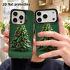 Phone Case: 2D Flat Design Suitable for iPhone 18, 17, 16, 15, 14, 13 Pro, Color Silver Protective Case, Couple Style, Low-poly, Christmas and Hallowe
