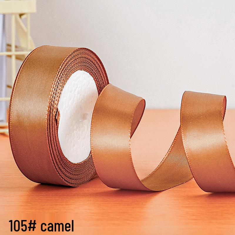 2.5cm Polyester Satin Ribbon for Gift Box and Hair Accessories