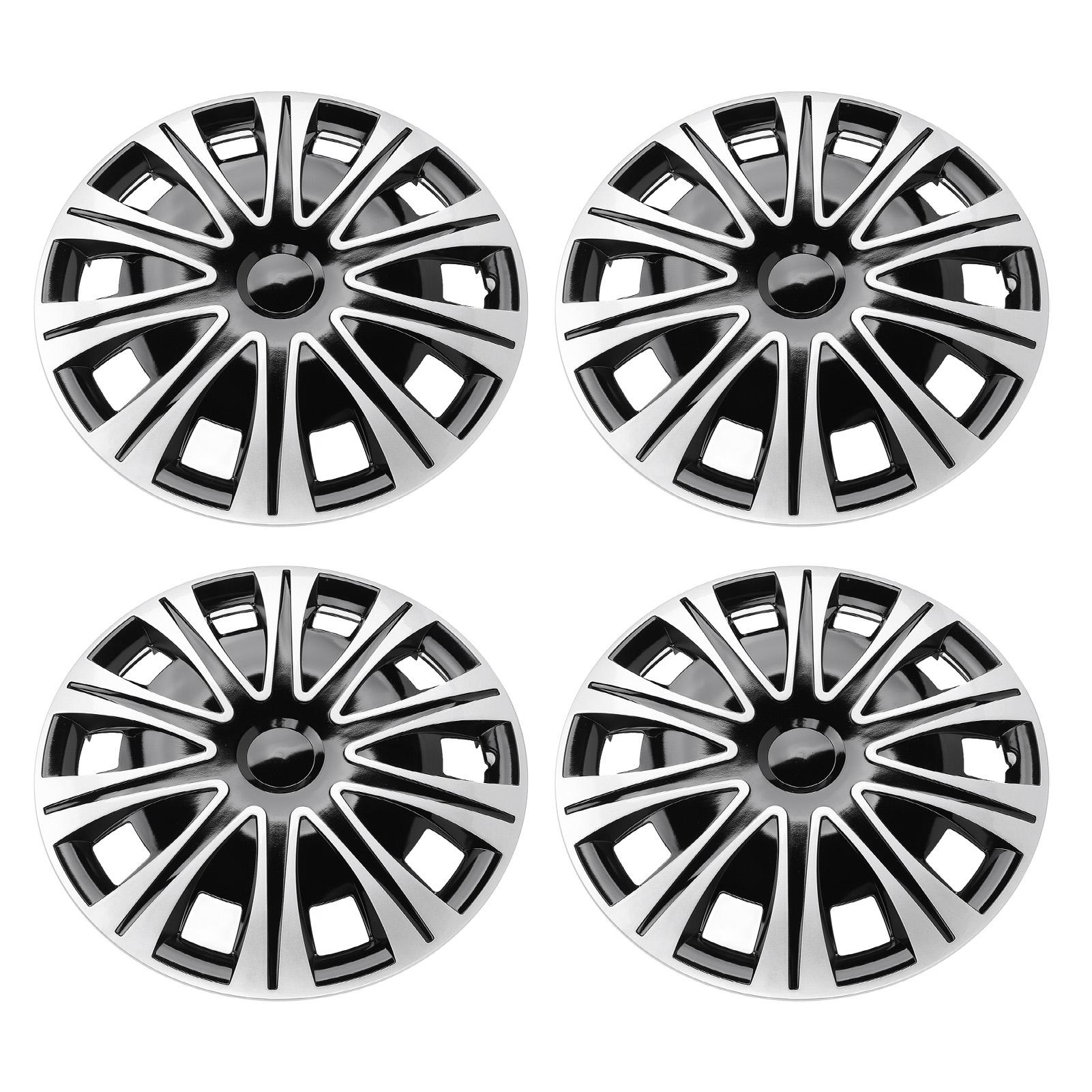 

4 шт. 17-дюймовый колпак ступицы колеса с полной защитой, защелкивающийся спортивный вид, универсальные колпаки для колесных дисков