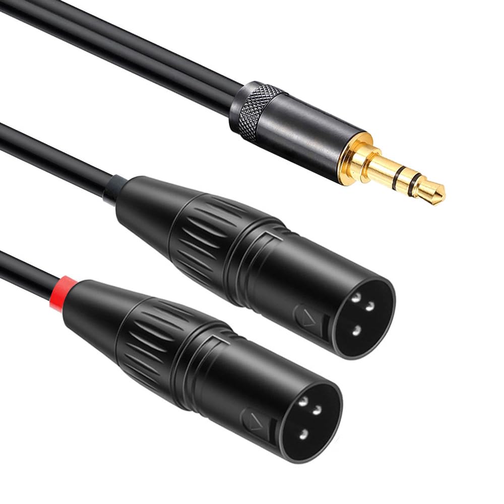 

Waveman XLR to 3.5mm Converter Cable, Mini Plug to XLR Stereo Cord, 6N OFC Oxygen-Free Copper, 3.5mm to Canon Converter Cable, Stereo Mini Plug to