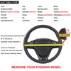 DIY Carbon Fiber Leather Car Steering Wheel Cover Universal Car Accessories Wear Resistant Leather Braid For Steering Wheel