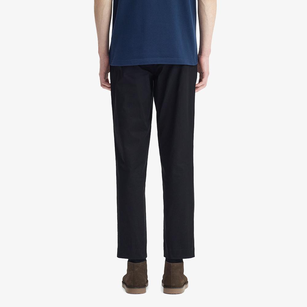 FRED PERRY [Sharp] Slim Fit Twill Trousers - Black Afpm261T301-102