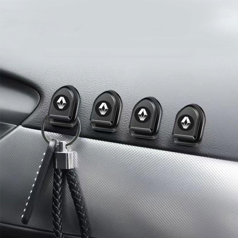 Mini Car Hooks Black Self Adhesive Invisible Hooks Interior Storage Holder For Renault Dacia Megane 2 3 Clio 4 Duster Captur Kadjar