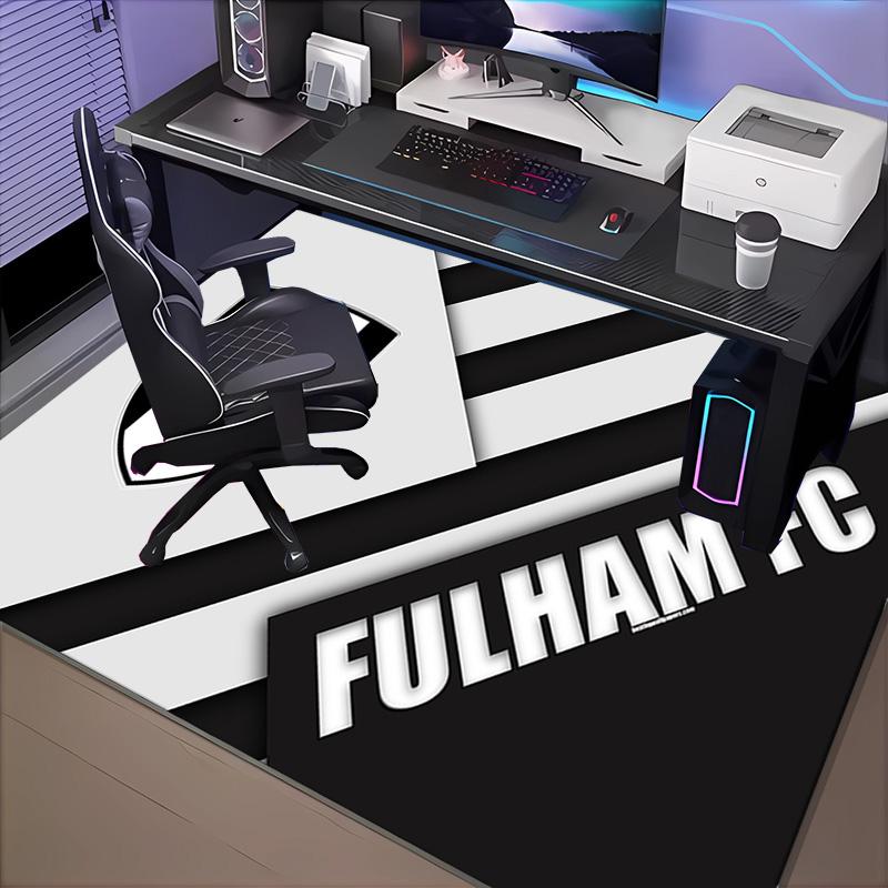 1PC Fulham Football Crest Floor Mat for Living Room, Game Rooms, Office, Bedroom, Office Floor Mat Playful Design, Christmas fan gifts