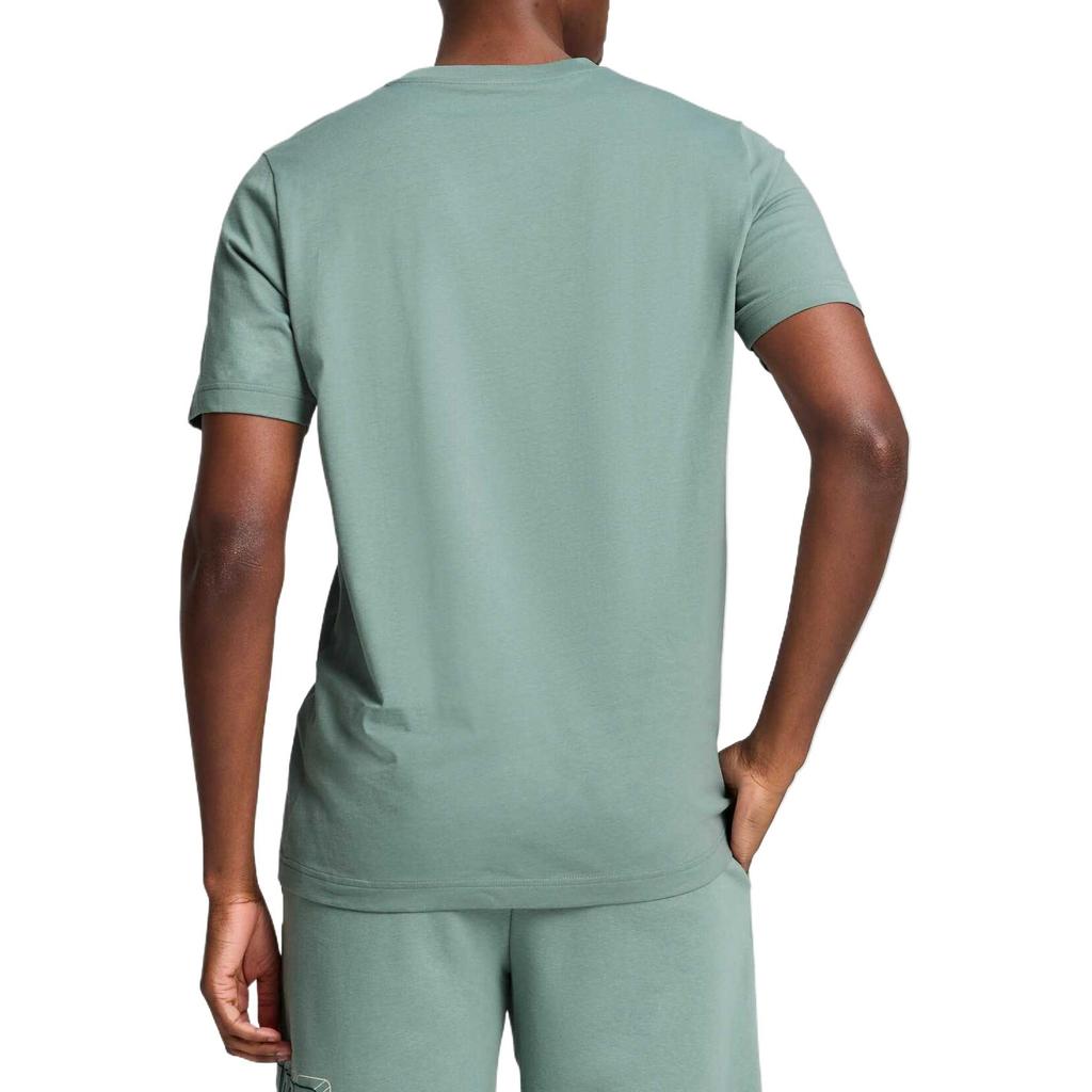 PUMA T Shirts Men's Green Crew Neck Moderate Straight Fit 687673-30