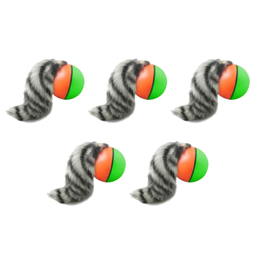 10-1pcs Pet Dog Cat Toy Electric Beaver Weasel Rolling Ball Chasing Toys Chewing Teeth Grinding Toys Claws Bite Supplies Random