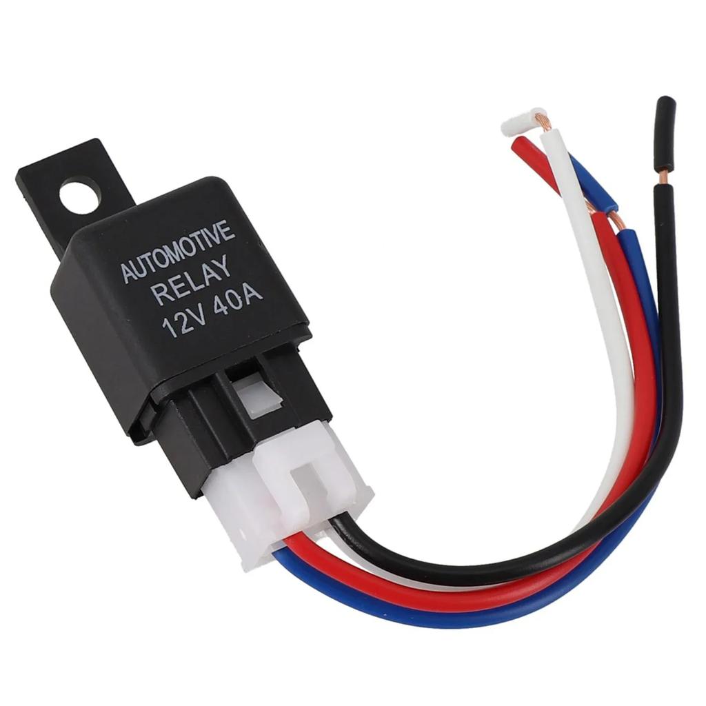 Reliable 12V 40A Car Automotive Relay 4 Pin SPST Contact Type Suitable for Strobe Lights Fog Lights Car Alarms and More