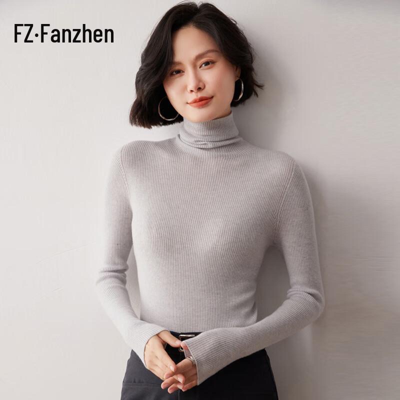 Women's Slim-Fit Cashmere Blend Turtleneck Sweater