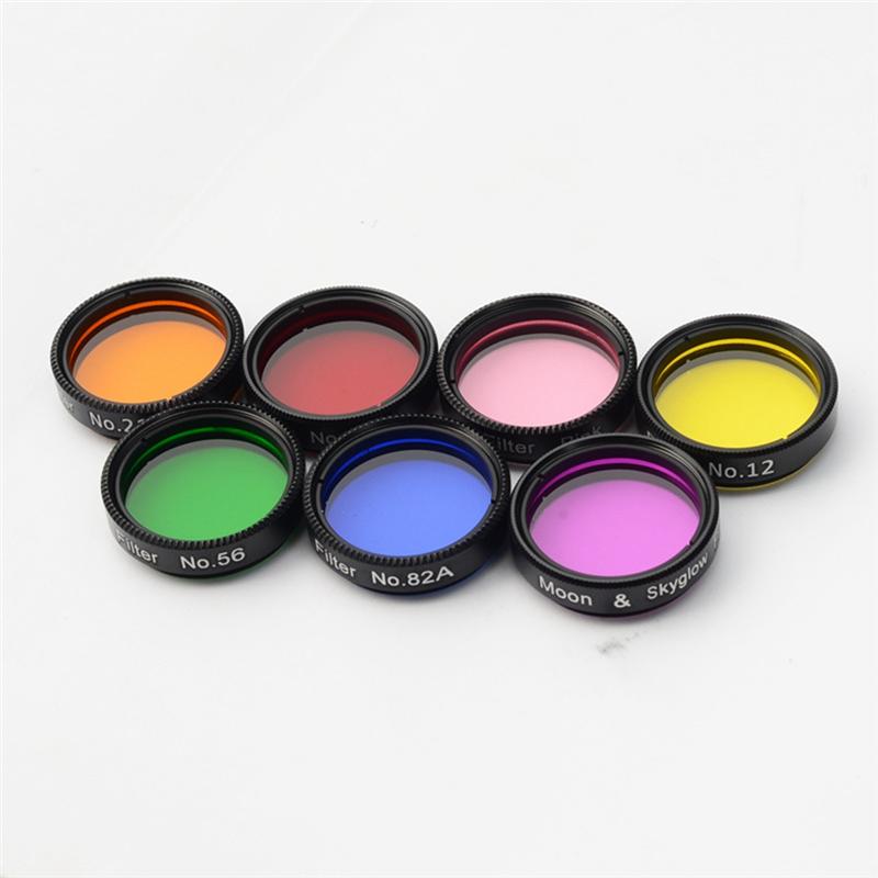 A23I-Astronomical Telescope Accessories Seven Color Filter Nebula Filter 1. 25 Inch 31. 7Mm Moon Filter Nebula