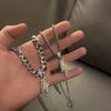 Hip Hop Zircon Lightning Pendants Necklace with Iced Out Miami Cuban Chain Rapper Party Wear Jewelry