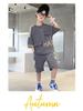 2025 Boys' Trendy Summer Short Sleeve Set - Stylish and Lightweight for Mid-to-Big Kids
