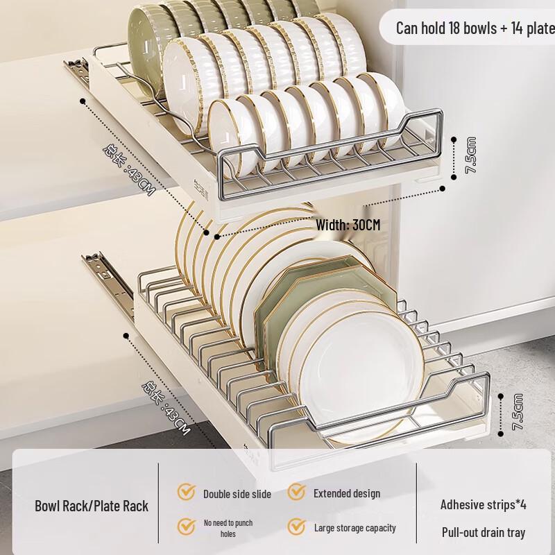 

Yingbai Solid Stainless Steel 2-Piece Countertop Dish Drying Rack
