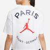 Jordan Jumpman Paris Saint-Germain Printed Loose Football T-Shirt Women Tops White DC0458-100