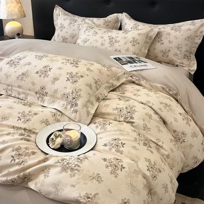 G5Z Series Thickened Brushed Cotton Duvet Cover and Fitted Sheet Four-Piece Set