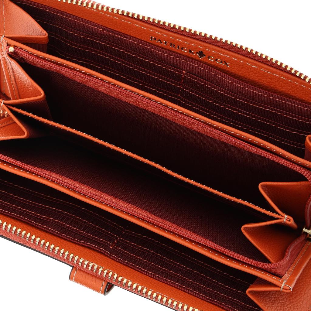 Rundes, längliches Portemonnaie mit Reißverschluss