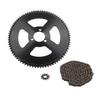 Chain and Sprocket Kit 80T 25H 34mm 3 Holes Sprocket 10T H Hole Chain Sprocket 146 Links Chain