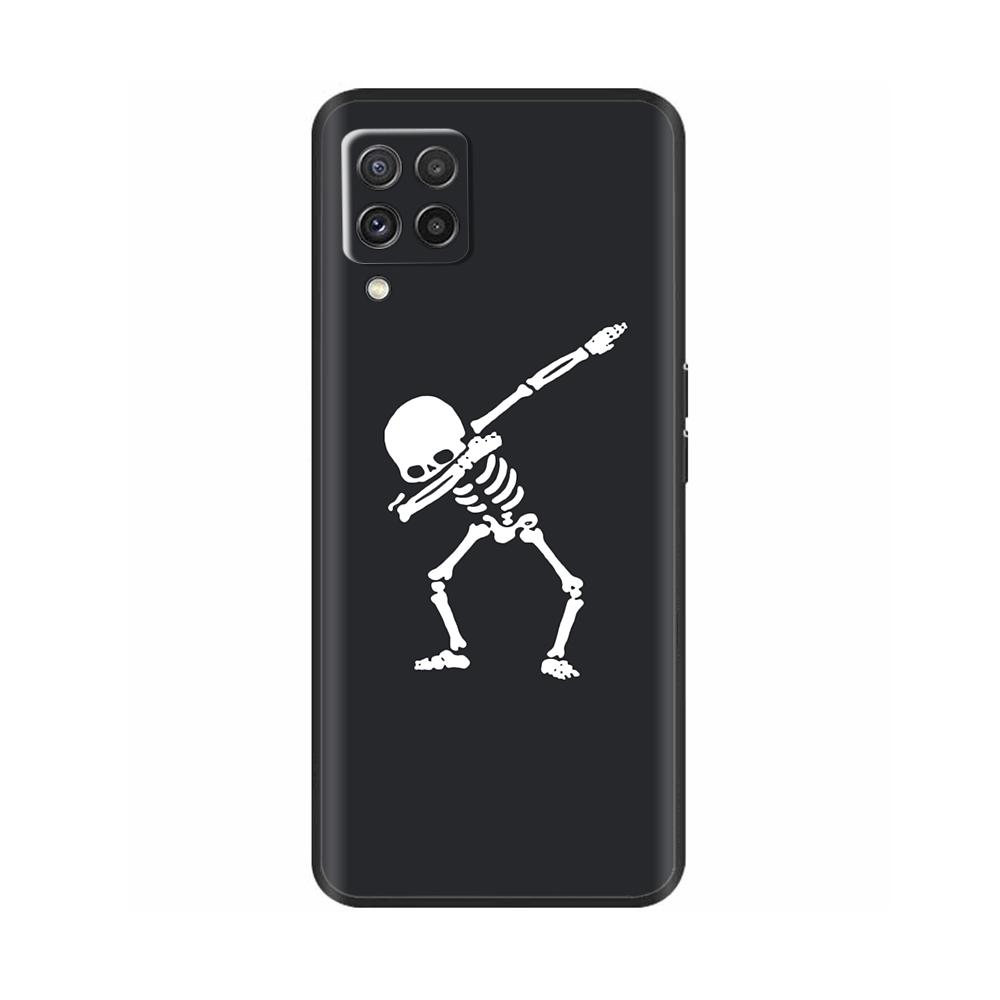 For Samsung Galaxy M22 M32 4G Case Phone Back Cover For Samsung M32 4G M22 F22 Case Soft Black Silicone Bumper Shell 6.4 Inch