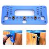 Woodworking Jig Hole Opener Puncher Blue Aluminium Alloy Locator with Screwdriver 08610A Type