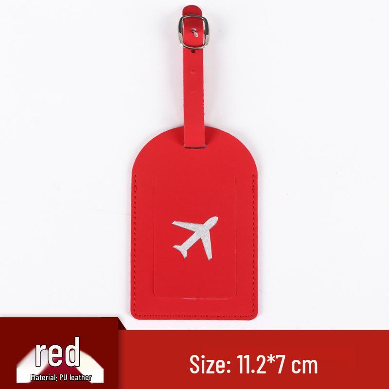 PU Leather Flip-style Luggage Tag - Anti-lost Suitcase Identification