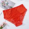 Women's Summer New Lace Lace Hollow Out Cotton Comfortable Breathable Low-waisted Briefs