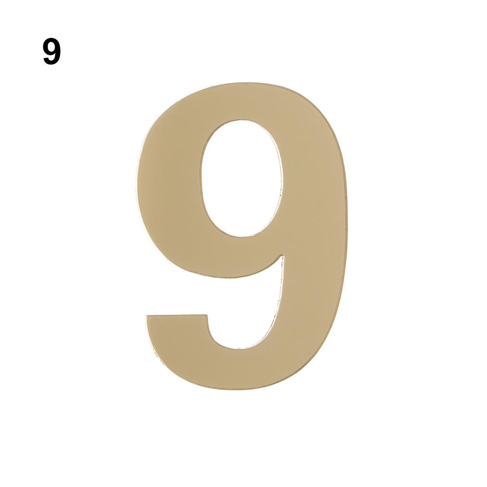 1Pcs Modern Hotel Home Sticker Address Self-adhesive Door Plate Number House Drawer Sign Gate Digits Door Numeral Plaque
