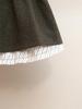 Autumn/Winter French Retro A-Line High-Waist Patchwork Skirt