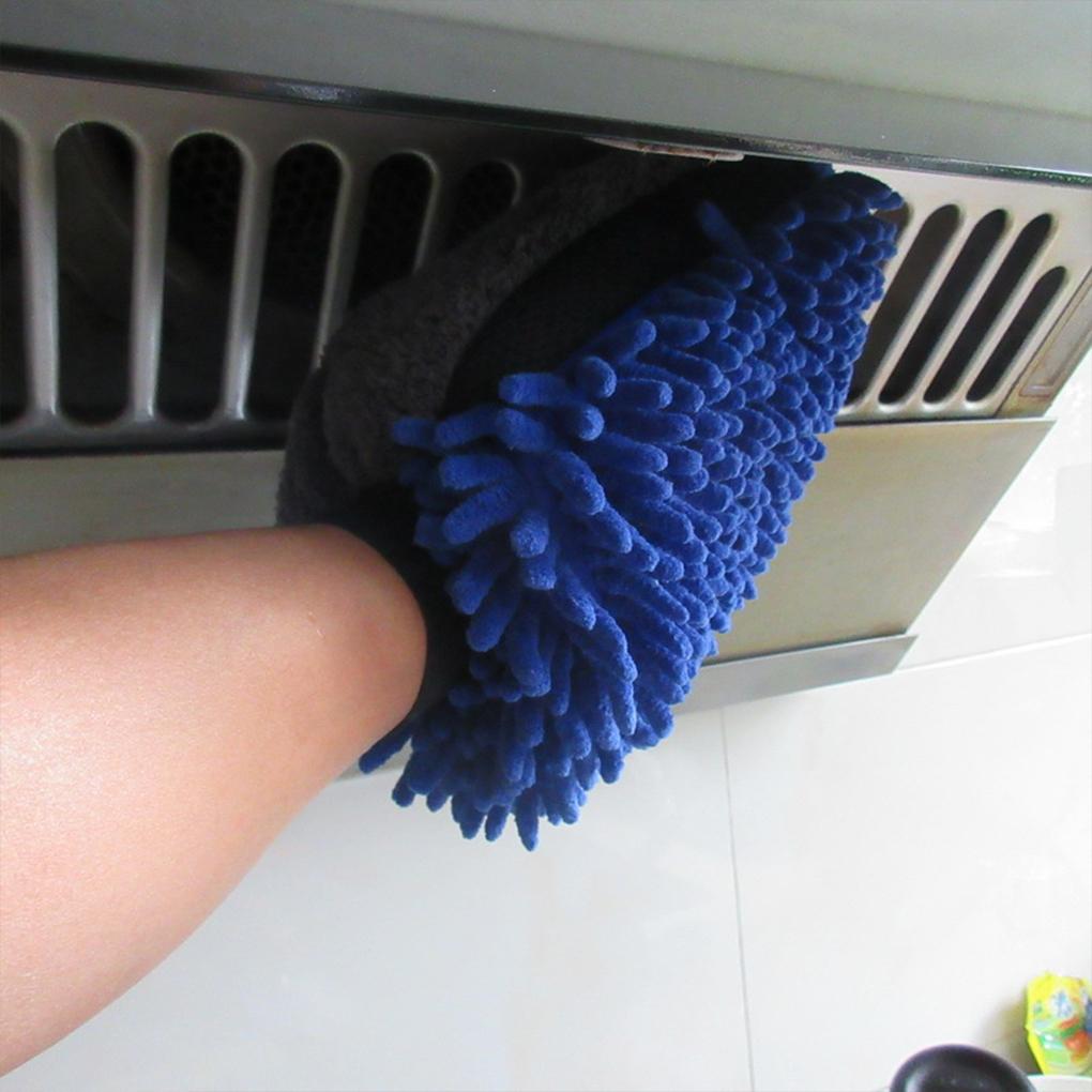 Car Wash Glove Coral Mitt Soft Anti-scratch for Car Wash Multifunction Thick Cleaning Glove Car Wax Detailing Brush Colorful