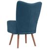 Vidaxl Armchair, Blue, Upholstered In Velvet